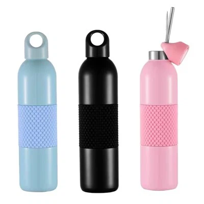 הזמנת בתפזורת אחיזה גומי בקבוקי מים נירוסטה